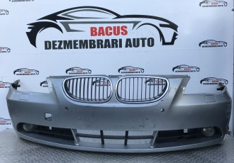 Bara fata model cu proiectoare si gauri senzori (Argintie) BMW Seria 5 E61 2004-2010 cod- 51117033694 putin zgiriiata