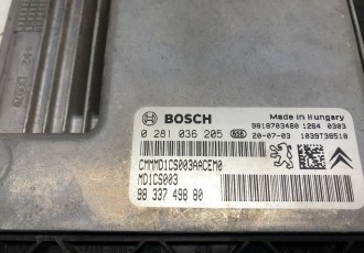 ECU Calculator motor Peugeot 208  9833749880 0281036205 MD1CS003 