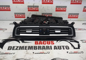 Grila aer bord centrala 6422 9115860-07 BMW Seria 7 F01/F02 2008-2015