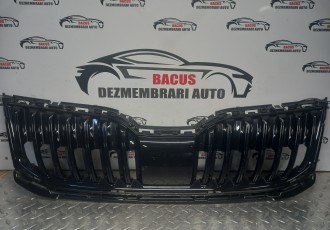 Grila bara fata centru neagra Skoda Octavia 3 [2013 - 2017] 3200201114