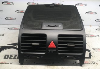 Grila centrala aer bord cu ornament display, cod 1K0819743A, Vw Golf 5 Variant 2011