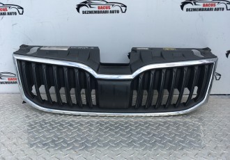 Grila radiator skoda octavia 3 facelift cod 5e0853653a