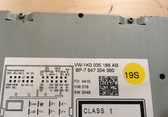 Radio CD VW Passat B7 variant cod 1K0035186AB