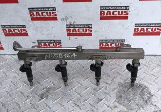 Rampa injectoare completa Bmw Seria 3 E90 N46 2.0 benzina cod 7530420, cod injector 7506158