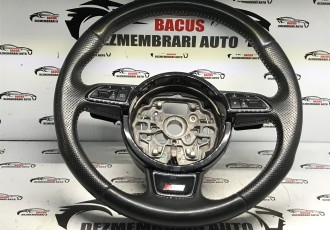 Volan in 3 spite din piele cu comenzi si padele (S-Line) Audi A6 4G (C7) 2011-2018 cod-  8X0419091M 