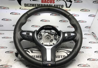 Volan M-Paket Din Piele Cu Comenzi Bmw F20 / F22 Cod 308334686N77 AD putin deteriorat