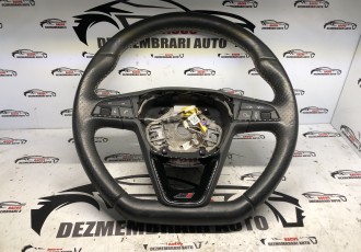 Volan piele cu comenzi FR Seat Leon 5F AN; 2012 -2019 COD- 5F0419091R